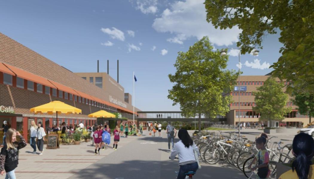 Ulvsunda industriområde genomgår en förvandling från industriområde till levande stadsdel. Illustration: White Arkitekter.