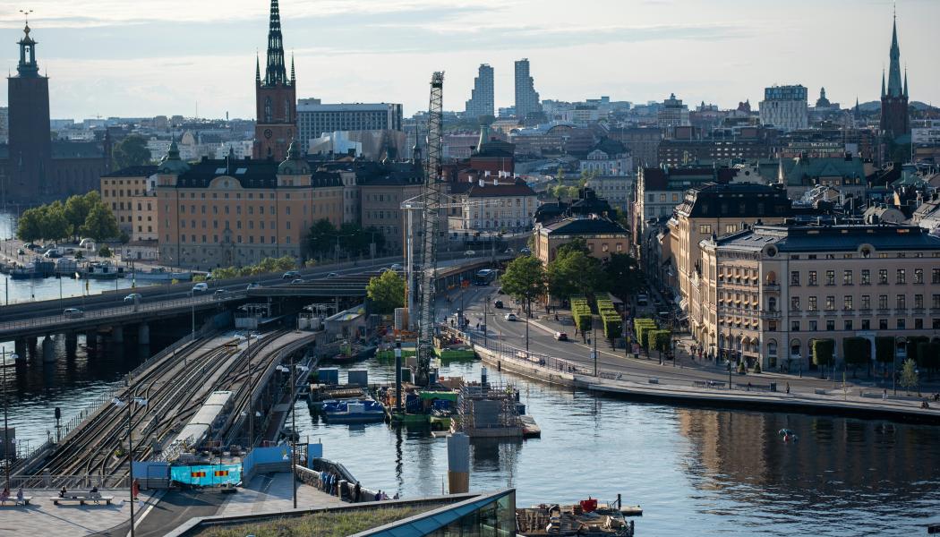 Bygget vid Slussen, Stadsgårdsleden, Stockholm 2025. Foto: Umair Dingmar