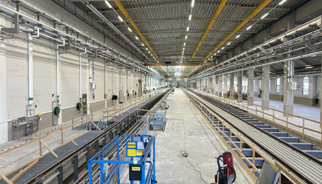 Depån i Hagalund är en av Nordens största. Fotograf: Pär Nordlånge