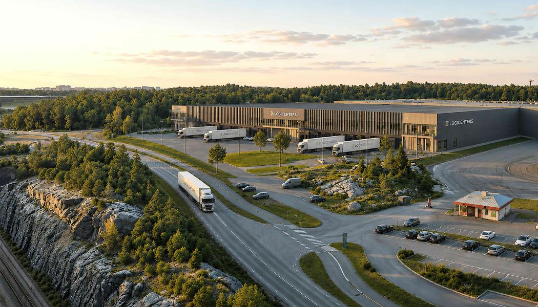 Logicenters nya bygge tar form i Kallhäll