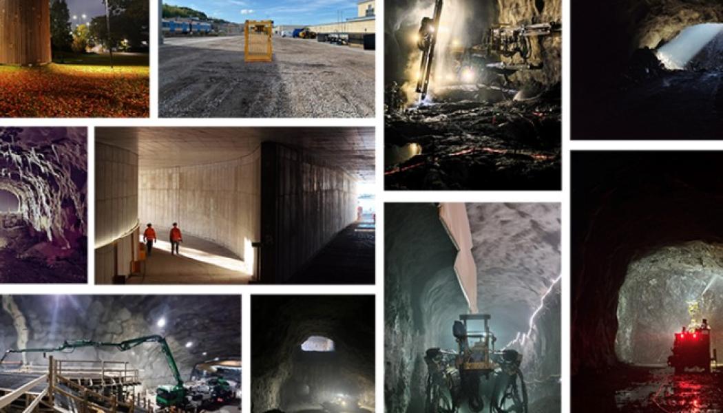 Kollage av flera av bilderna som tagits av nya tunnelbanans medarbetare. Foto: Region Stockholm.