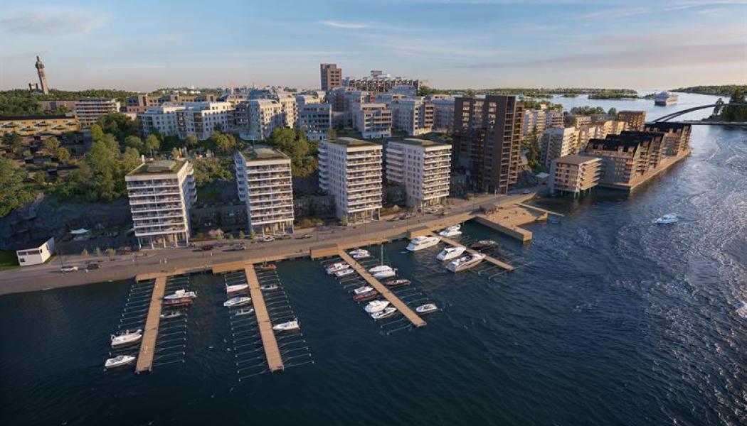  Kvarnholmen i Nacka.  Pressbild: Peab