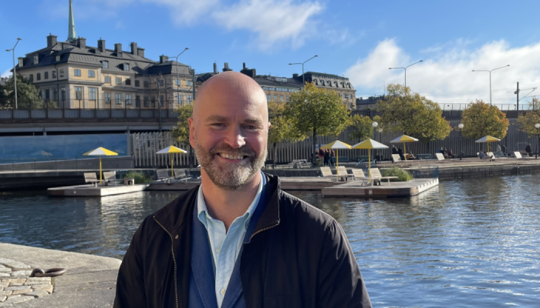 Lars Strömgren vid Munkbrohamnen Fotograf/Källa: Miljöpartiet i Stockholms stad