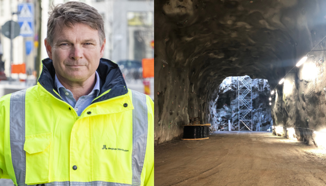 Niklas Bergman, förvaltningschef på Region Stockholms förvaltning för utbyggd tunnelbana. Foto: Region Stockholm