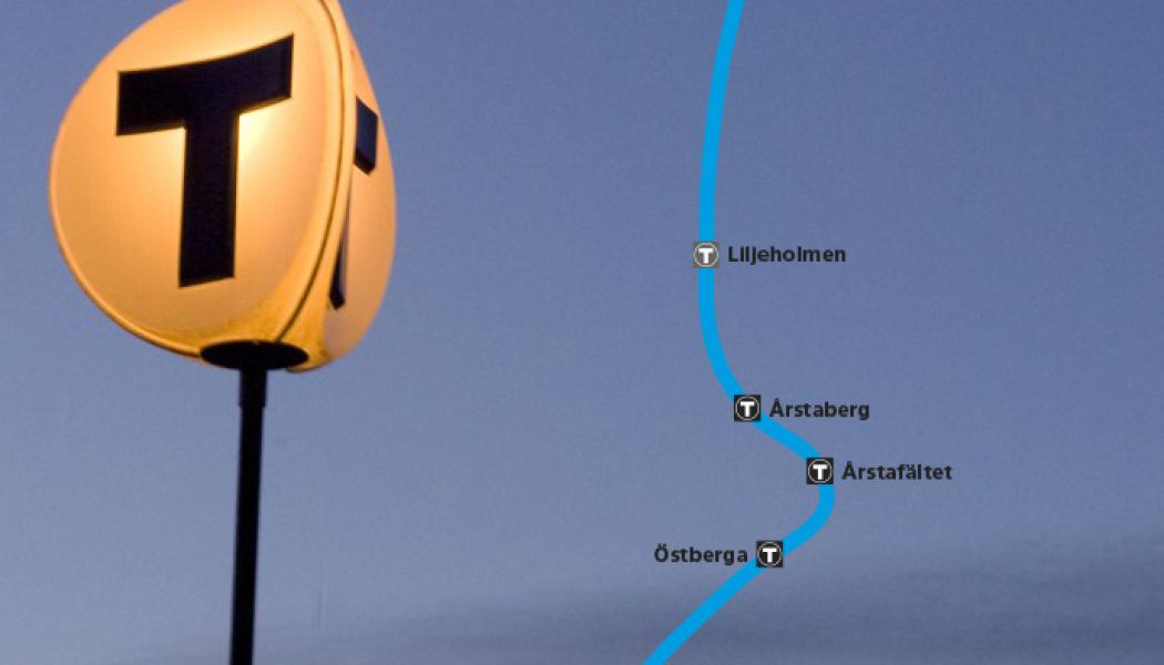 Här hamnar stationerna för Tunnelbana mellan Fridhemsplan och Älvsjö Bild: Region Stockholm