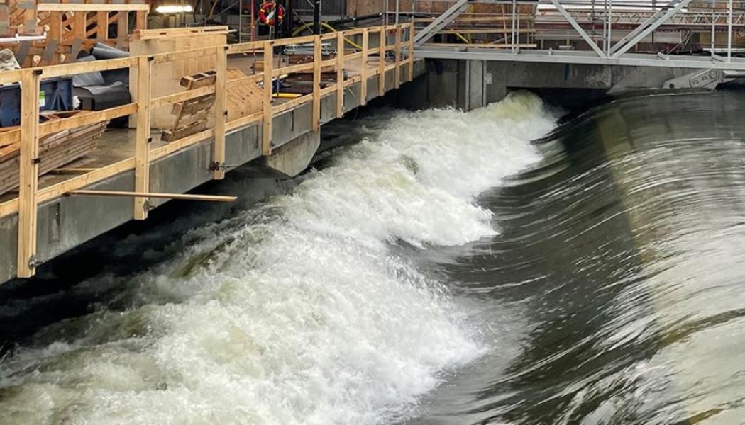 Avbördningsluckorna är en av världens största segmentluckor. Foto: Stockholms stad