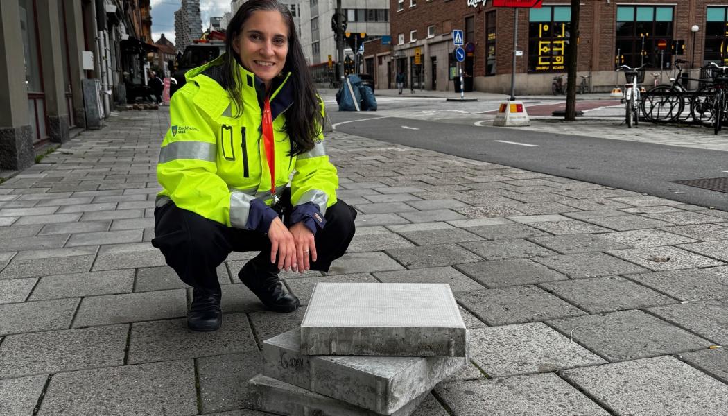 Stockholm testar ny trottoarteknik med lägre klimatavtryck