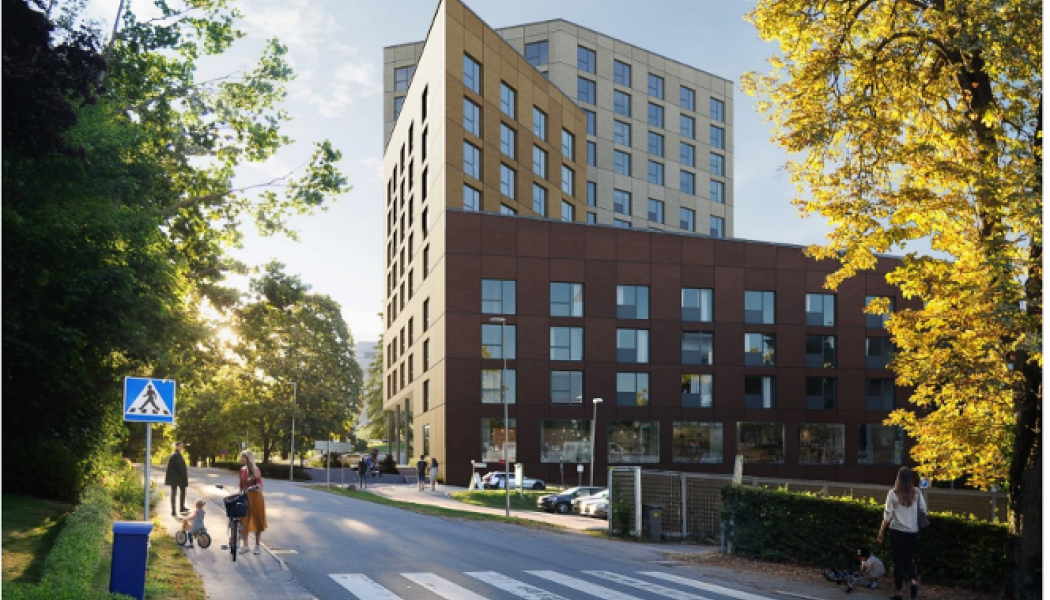 Villa Kevinge Strand. Visionsbild: Vardaga