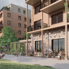 Kvarteret Gullvivan. Illustration: White Arkiteker