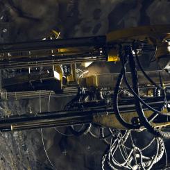 Borrning inför sprängning i Barkarby. Foto: Region Stockholm / MBP