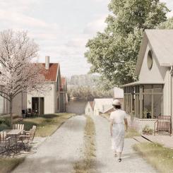 Bygata, Arbottna. Illustration: Haninge kommun