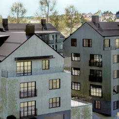 Realy Bostad har förvärvat en byggrätt för 119 hyresbostäder i Barkarby Villastad i Järfälla.  Pressbild: Realy Bostad