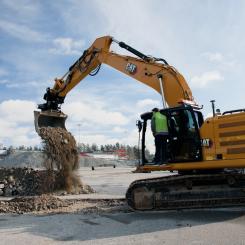 Nyligen togs det första spadtaget till terminalen som ska stå klar innan julhandeln 2027. Foto: Bring