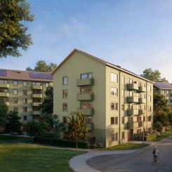 Hässelby Berså i Stockholm. Pressbild: Tornstaden / Realy Bostad