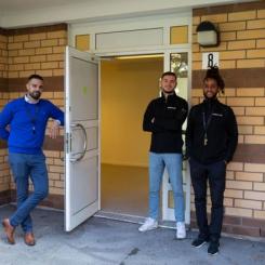 Ninos Gawrieh, Gabriel Kasto och Simon Matiwos från Järfällahus. Foto: Järfällahus