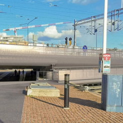 Järnvägsbron över Tegelbacken. Foto: Trafikverket