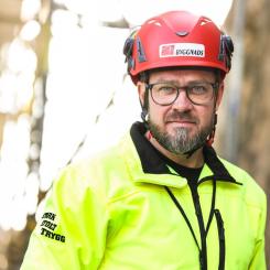 Kim Söderström, Byggnads förbundsordförande. Foto: Terese Perman