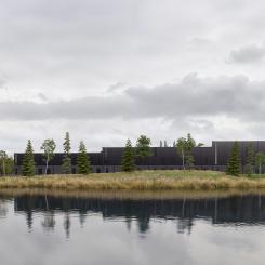 Järfällas framtida vattenverk. Visualisering: Liljewall Arkiteketer