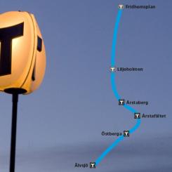 Här hamnar stationerna för Tunnelbana mellan Fridhemsplan och Älvsjö Bild: Region Stockholm