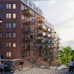 Vy över Elverkshuset. Foto: Arkipol