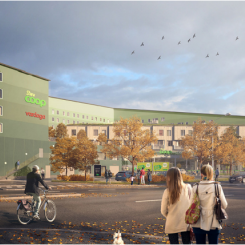 Kvarteret blir ett variationsrikt bostadskomplex som även inkluderar flera olika typer av verksamheter.