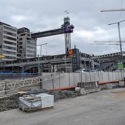 Renovering av Slussen den 20 april 2024. Foto: AleWi/wikimedia Commons
