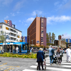 Spårväg Syd, visionsbild Fotograf/Källa: Pressbild, Huddinge kommun