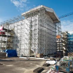 Att dimensionera ställningar på ett korrekt sätt är en av de viktigaste säkerhetsåtgärderna, enligt Håkan Carlsson på STIB. Foto: No1 Scaffolding Company AB.