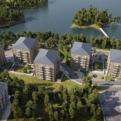 Bostadsprojekt i Orminge, Nacka. illustration: Arkitema