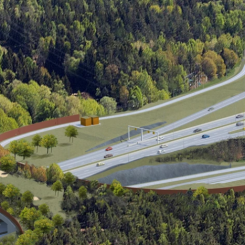 Tvärförbindelse Södertörn är ett projekt startat av Trafikverket för att förbättra möjligheterna att resa inom Södertörn. Bild: Trafikverket