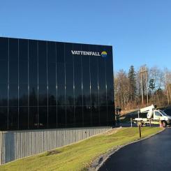 Vattenfall Eldistribution transformatorstation i Järva. Foto: Vattenfall Eldistribution