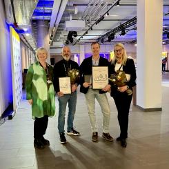 Håll Nollans vd Ulrika Dolietis tillsammans med Mikael Karlsson, Glen Ewertzh och Susanna Alexandersson på Locum.