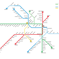 Den nya gula linjen. Illustration: Region Stockholm